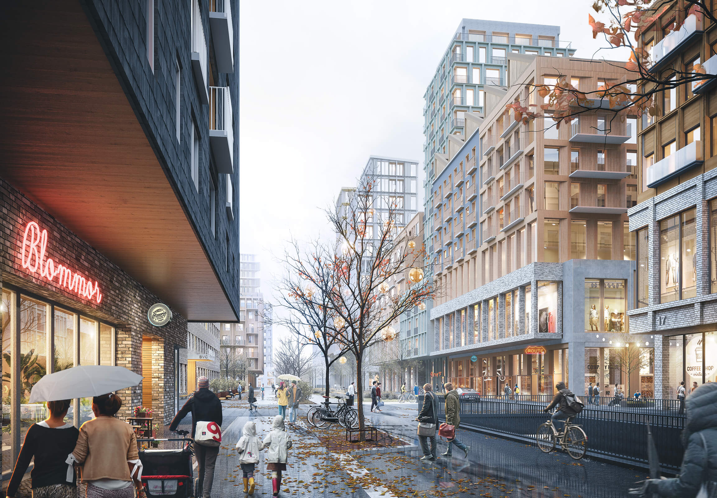 Förutom bostäder kommer Framtidens Backaplan innehålla en hel del handel, större än hela Frölunda Torg.